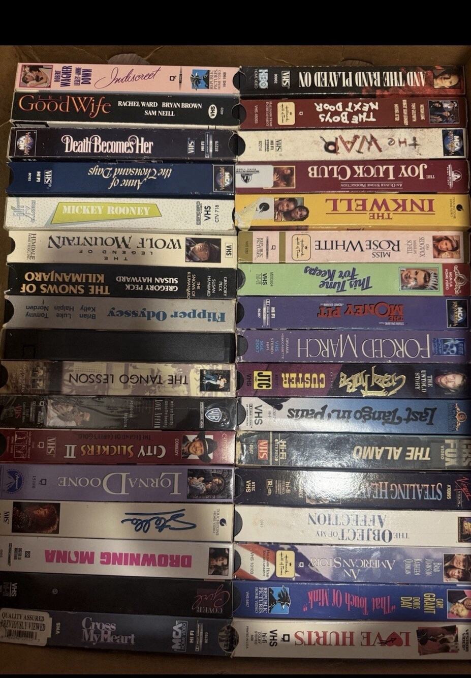Vintage Lot Of 68 VHS Tapes MINT